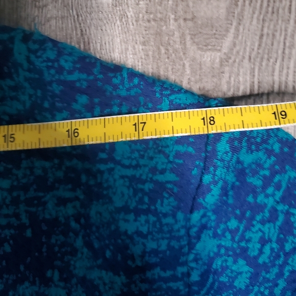 Navy & Teal Lightweight KNIT Button-up Cardigan Style Women's Size 20W - Picture 9 of 12
